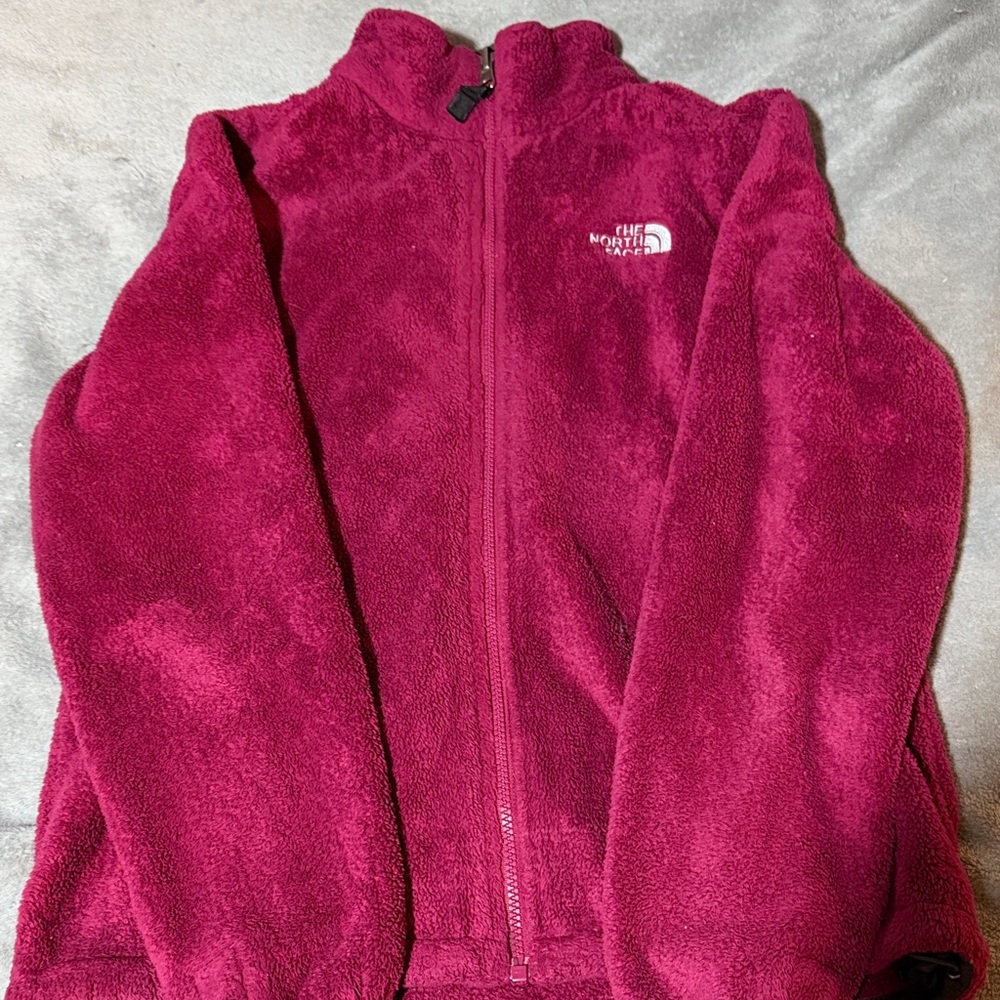 The North Face Burgundy Fleece Jacket -